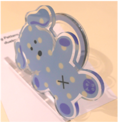 Aeiou Ding Ding Pattern Series Finger Holder (Mag Safe) Bubble Water