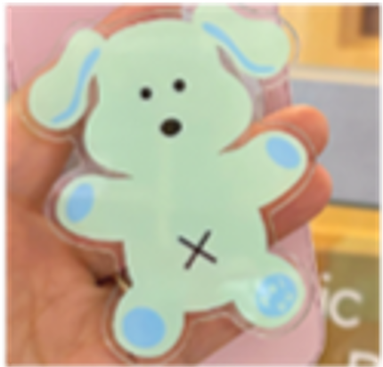 Aeiou Ding Ding Pattern Series Finger Holder(MagSafe) Celery Water