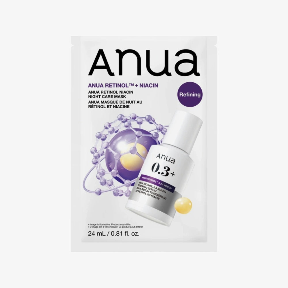 ANUA (Worldwide)(1EA) masque de soin de nuit au rétinol et à la niacine 24ml