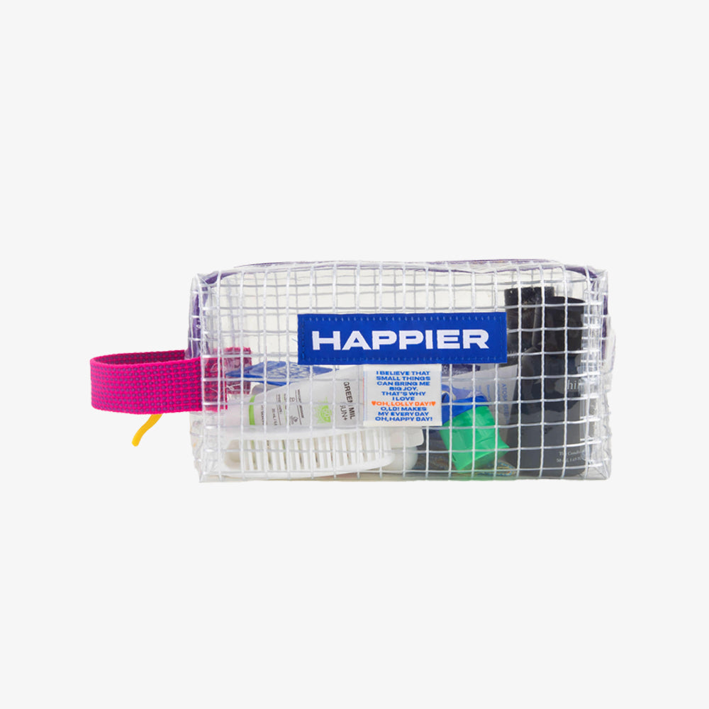 oh día de piruletas Etiqueta más feliz bolsa transparente ladrillo [rosa]