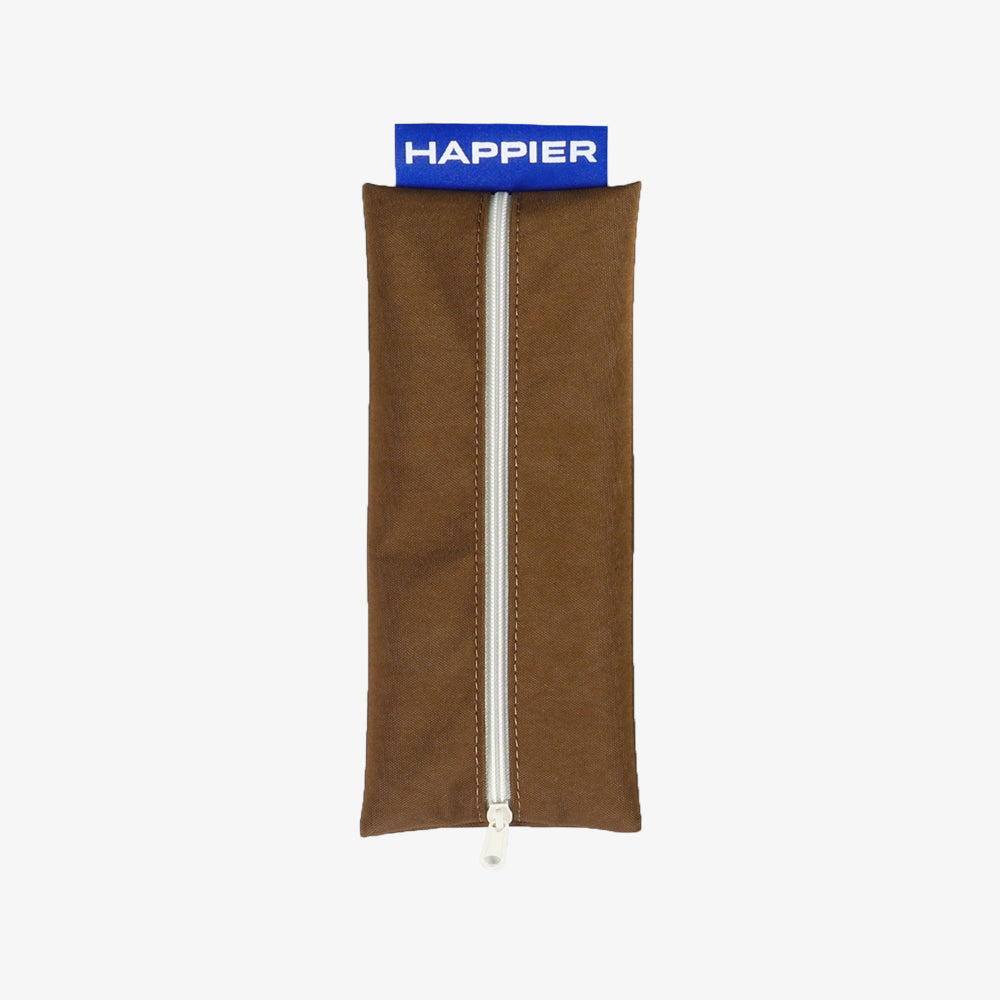 oh lolly day Happier label pen case [brown]