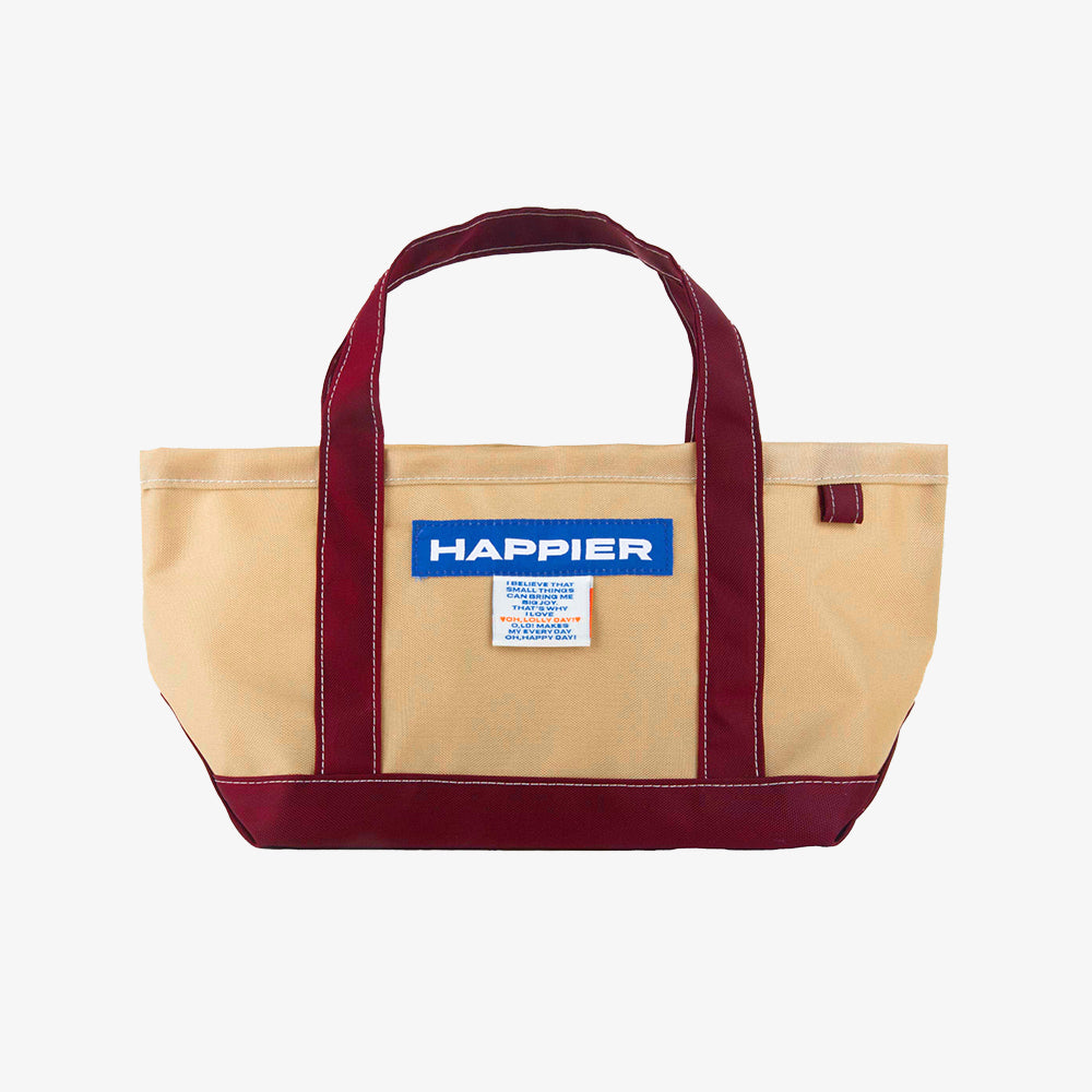oh lolly day Happier label pick-me tote bag [beige]