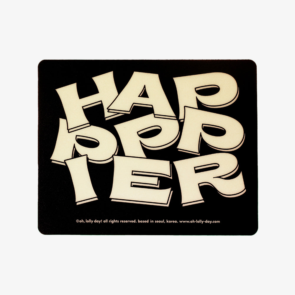 oh lolly day [Mouse pad] Happier black mouse pad