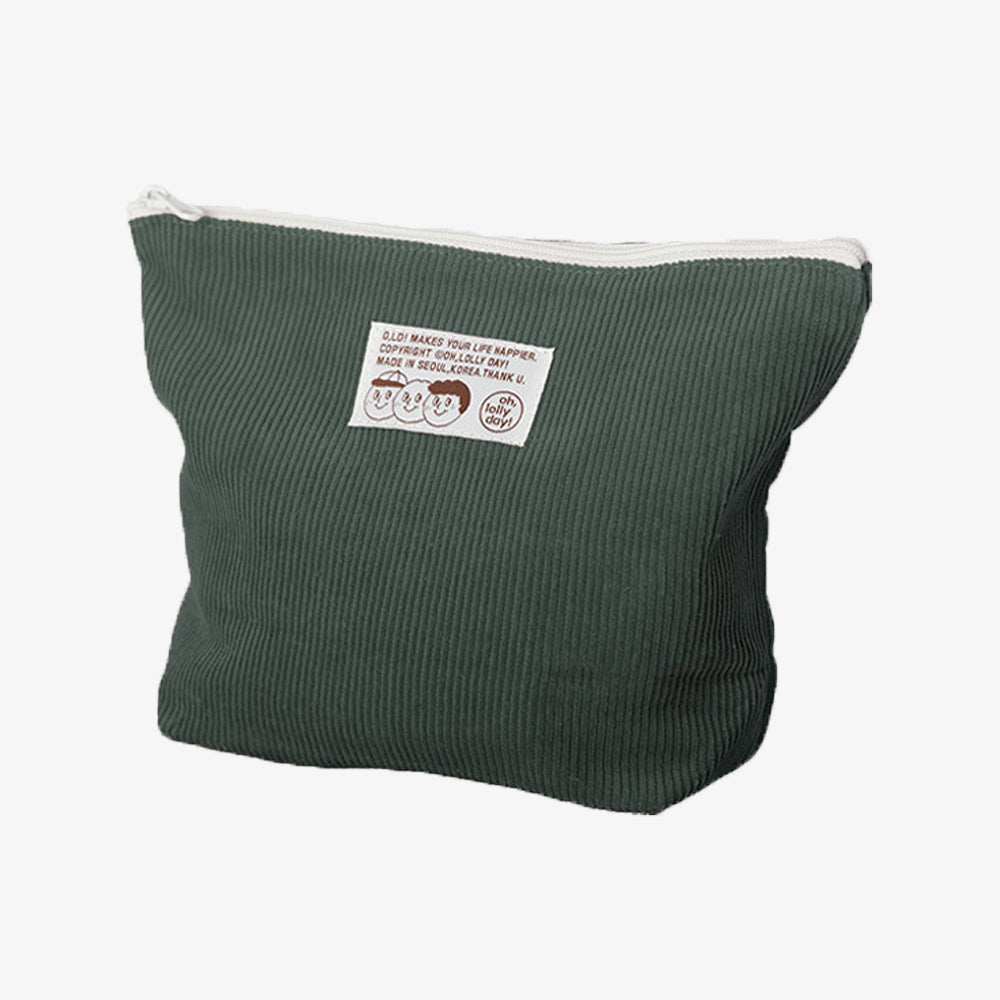 oh lolly day [Pouch] Triangle pouch_Corduroy_M [dusty green]
